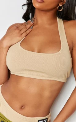 PrettyLittleThing Bralets*Shape Ribbed Halterneck Bralet