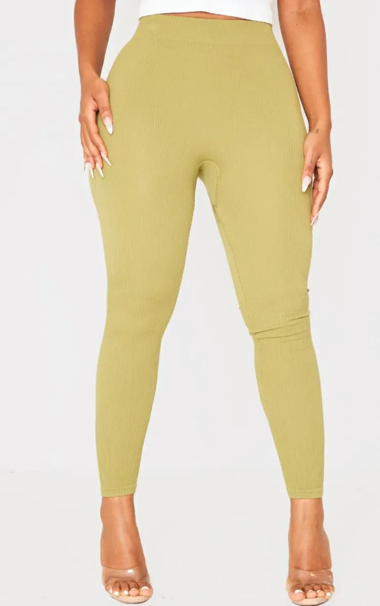 PrettyLittleThing Snatched*Shape Snatched Rib Leggings