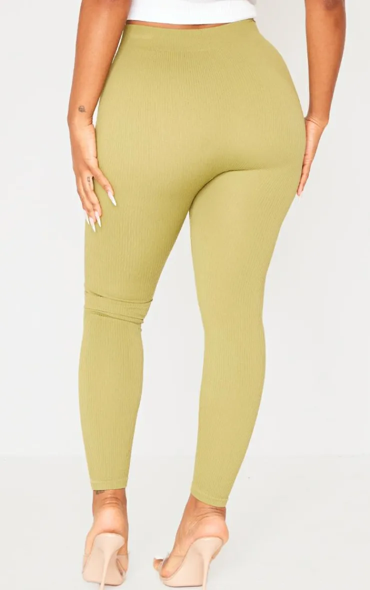 PrettyLittleThing Snatched*Shape Snatched Rib Leggings