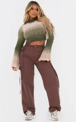 PrettyLittleThing Sweaters*Shape Stripe Knit High Neck Sweater