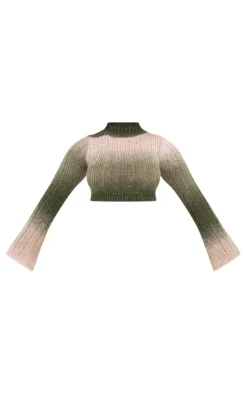 PrettyLittleThing Sweaters*Shape Stripe Knit High Neck Sweater