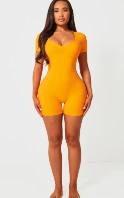 PrettyLittleThing Unitards*Shape Sculpted Ruched Front Unitard