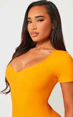 PrettyLittleThing Unitards*Shape Sculpted Ruched Front Unitard