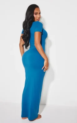 Shape Sculpted Short Sleeve Maxi Dress-PrettyLittleThing Online