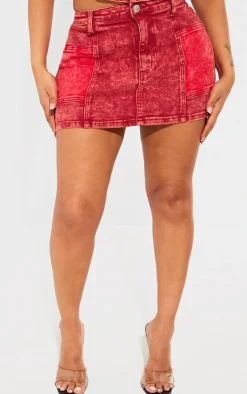 Shape Denim Micro Mini Skirt-PrettyLittleThing Clearance