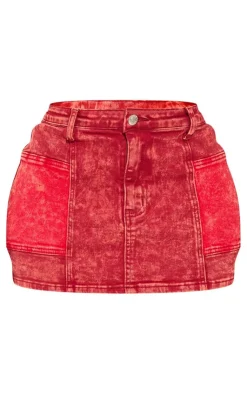 Shape Denim Micro Mini Skirt-PrettyLittleThing Clearance