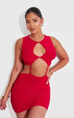 Shape Slinky Cut Out Backless Bodycon Dress-PrettyLittleThing New