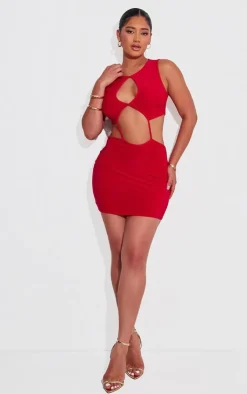 Shape Slinky Cut Out Backless Bodycon Dress-PrettyLittleThing New