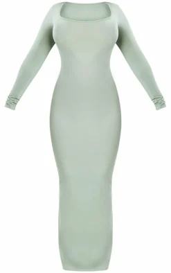 Shape Stretch Long Sleeve Maxi Dress-PrettyLittleThing Discount