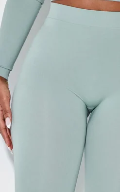 Clearance PrettyLittleThing Shape Stretch Seamless High Waisted Leggings Sage Green