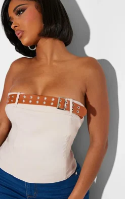 PrettyLittleThing Corsets*Shape Bengaline Buckle Detail Corset