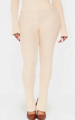 Best PrettyLittleThing Shape Knitted Leggings Stone