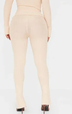 Best PrettyLittleThing Shape Knitted Leggings Stone