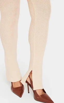 Best PrettyLittleThing Shape Knitted Leggings Stone