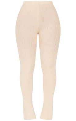Best PrettyLittleThing Shape Knitted Leggings Stone
