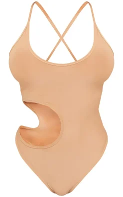 Shape Slinky Cut Out Bodysuit-PrettyLittleThing New