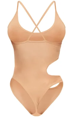 Shape Slinky Cut Out Bodysuit-PrettyLittleThing New
