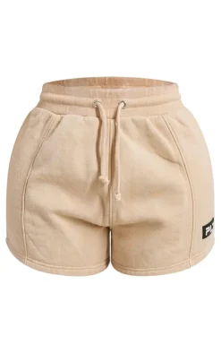 Outlet PrettyLittleThing Shape Washed Pocket Detail Shorts Stone