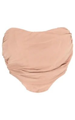 PrettyLittleThing Corsets*Shape Chiffon Ruched Corset Crop Top