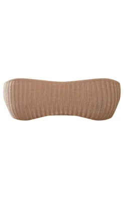 Outlet PrettyLittleThing Shape Knit Minimal Bandeau Taupe