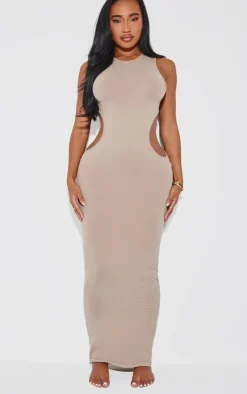 Shape Seamless Cut Out Maxi Dress-PrettyLittleThing Online