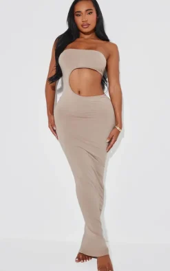 Shape Seamless Cut Out Bandeau Maxi Dress-PrettyLittleThing Discount