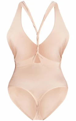 Shape Slinky Twist Low Back Bodysuit-PrettyLittleThing Best