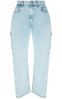Shape Vintage Light Wash Extreme Split Detail Jeans