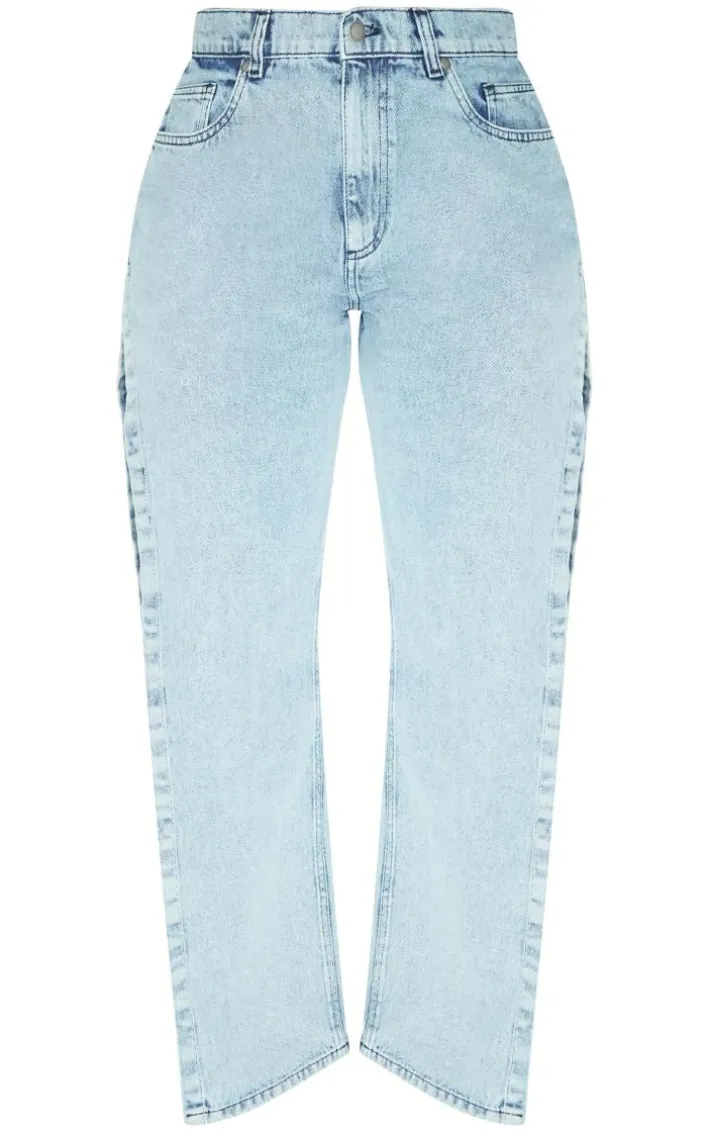Shape Vintage Light Wash Extreme Split Detail Jeans
