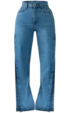 Shape Vintage Wash Extreme Split Detail Jeans