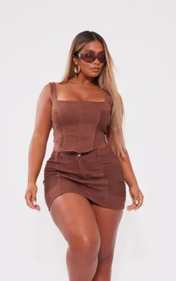 PrettyLittleThing Corsets*Shape Denim Corset
