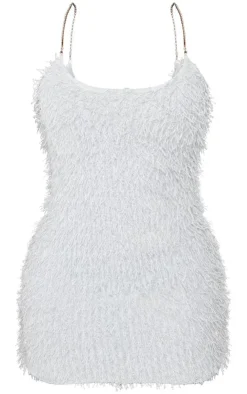 Shape Glitter Textured Diamante Strap Bodycon Dress-PrettyLittleThing Best