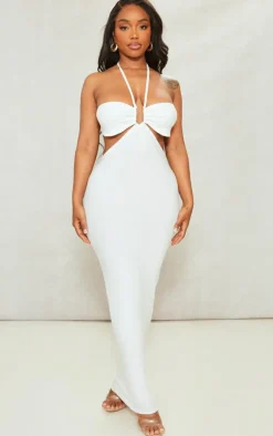 Shape Ring Detail Cut Out Maxi Dress-PrettyLittleThing Discount