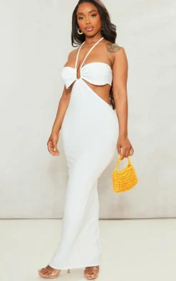 Shape Ring Detail Cut Out Maxi Dress-PrettyLittleThing Discount