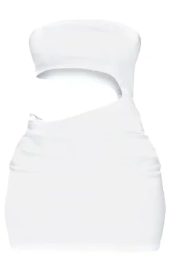 Shape Satin Cut Out Bandeau Bodycon Dress-PrettyLittleThing Best