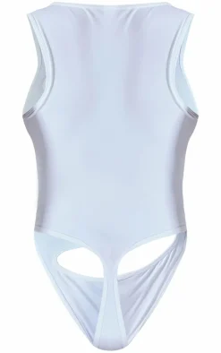 Shape White Sculpted Slash Front Bodysuit