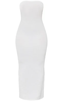 Shape Textured Bandeau Midaxi Dress-PrettyLittleThing Outlet