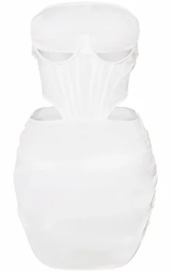 Shape Woven Cut Out Corset Deail Bodycon Dress-PrettyLittleThing Sale