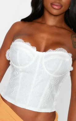 PrettyLittleThing Corsets*Shape Woven Lace Bandeau Corset