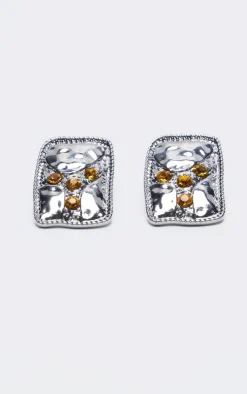 PrettyLittleThing Earrings*Abstract Diamante Stud Earrings