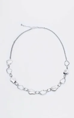 PrettyLittleThing Body Jewelry*Abstract Petal Link Belly Chain