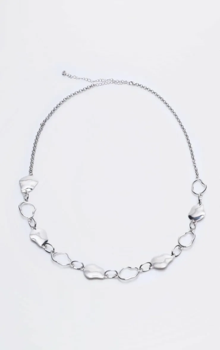 PrettyLittleThing Body Jewelry*Abstract Petal Link Belly Chain