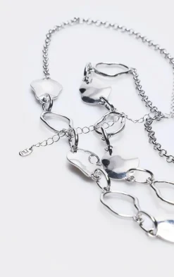 PrettyLittleThing Body Jewelry*Abstract Petal Link Belly Chain