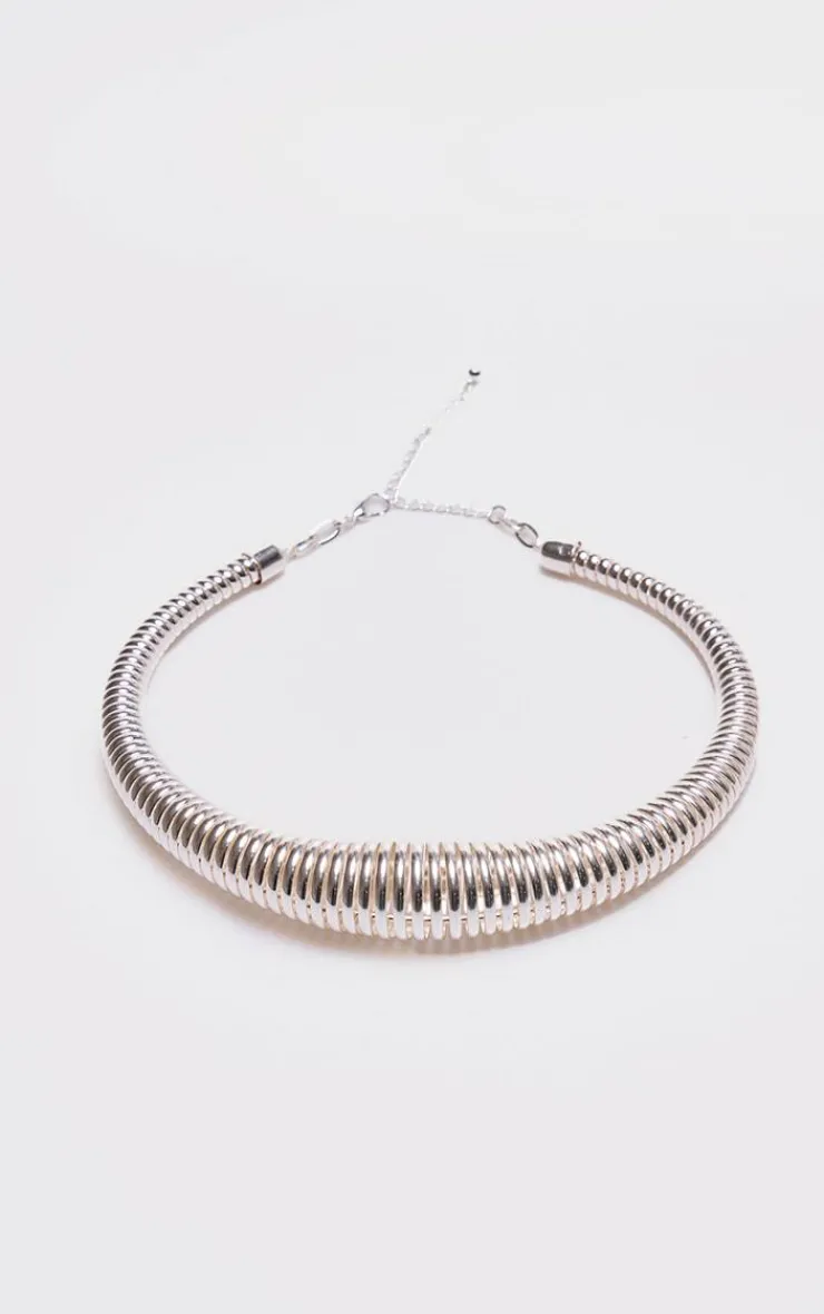 PrettyLittleThing Necklaces*Abstract Ridge Choker
