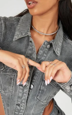 PrettyLittleThing Rings*Assorted Shape Twist Ring Set