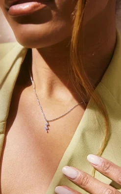 PrettyLittleThing Necklaces*Celestial Lightening Bolt Dainty Necklace