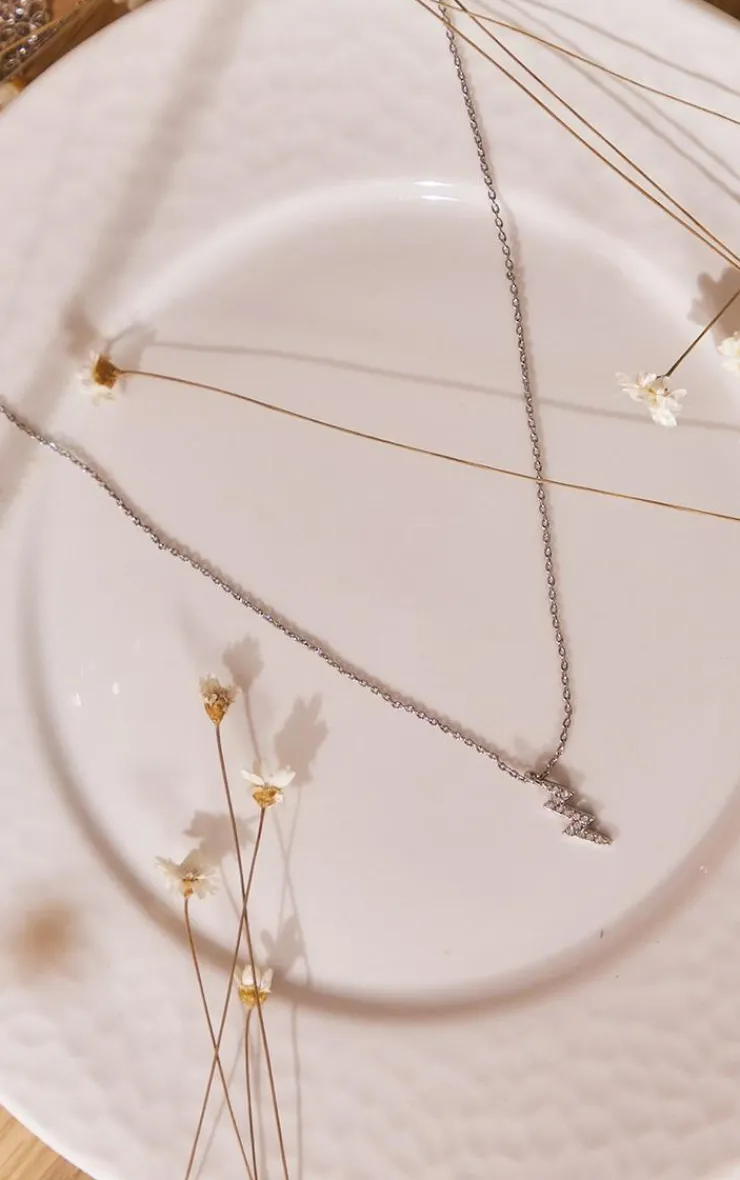 PrettyLittleThing Necklaces*Celestial Lightening Bolt Dainty Necklace