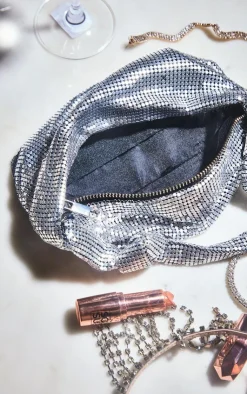PrettyLittleThing Mini Bags*Chainmail Knot Mini Grab Bag