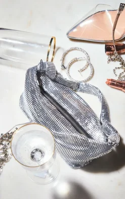 PrettyLittleThing Mini Bags*Chainmail Knot Mini Grab Bag