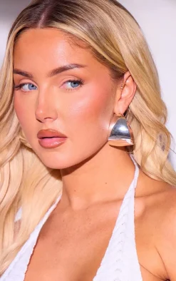 PrettyLittleThing Hoop Earrings*Chunky Flare Hoop Earrings